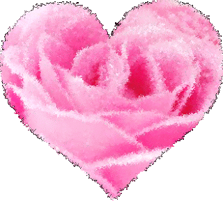 Corazón de rosa con brillo