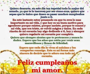 Carta de Feliz Cumpleaños para Tu Novio (La Más Romántica)