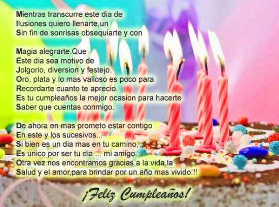 Carta de feliz cumpleaños para mi mejor amigo