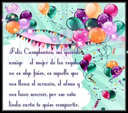 Carta de feliz cumpleaños para mi mejor amigo